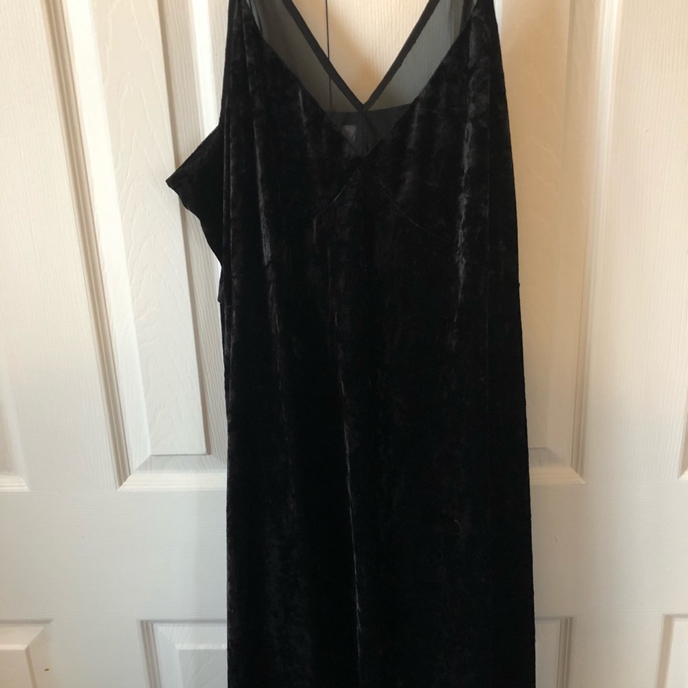 Velvet black dress